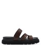 Tamaris Γυναικεία Σανδάλια Flatforms Καφέ