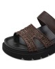 Tamaris Γυναικεία Σανδάλια Flatforms Καφέ