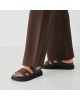 Tamaris Γυναικεία Σανδάλια Flatforms Καφέ
