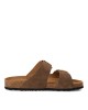 Tamaris Δερμάτινα Γυναικεία Σανδάλια Flatforms Καφέ