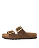 Tamaris Δερμάτινα Γυναικεία Σανδάλια Flatforms Καφέ