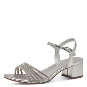 Tamaris Πέδιλα Ασημί