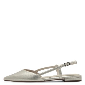 Tamaris Synthetic Leather Ballerinas Gold