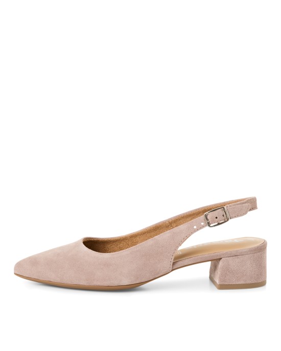 Tamaris Suede Γόβες Μπεζ 1-29500-42-341
