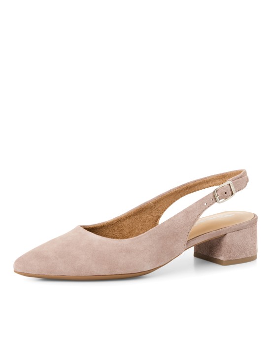 Tamaris Suede Γόβες Μπεζ 1-29500-42-341