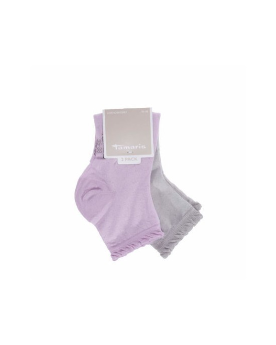 Tamaris Γυναικείες Κάλτσες White/Lilac 2 Pack