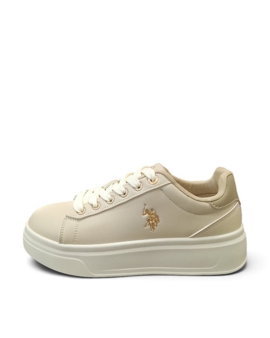 U.S. Polo Assn. Γυναικεία Sneakers Μπεζ